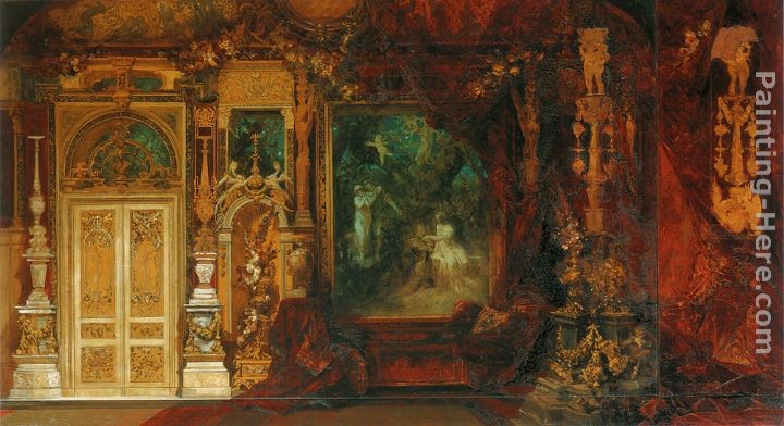 Hans Makart Der Sommernachstraum, Entwurf zur Dekoration eines Raumes in der Hermesvilla